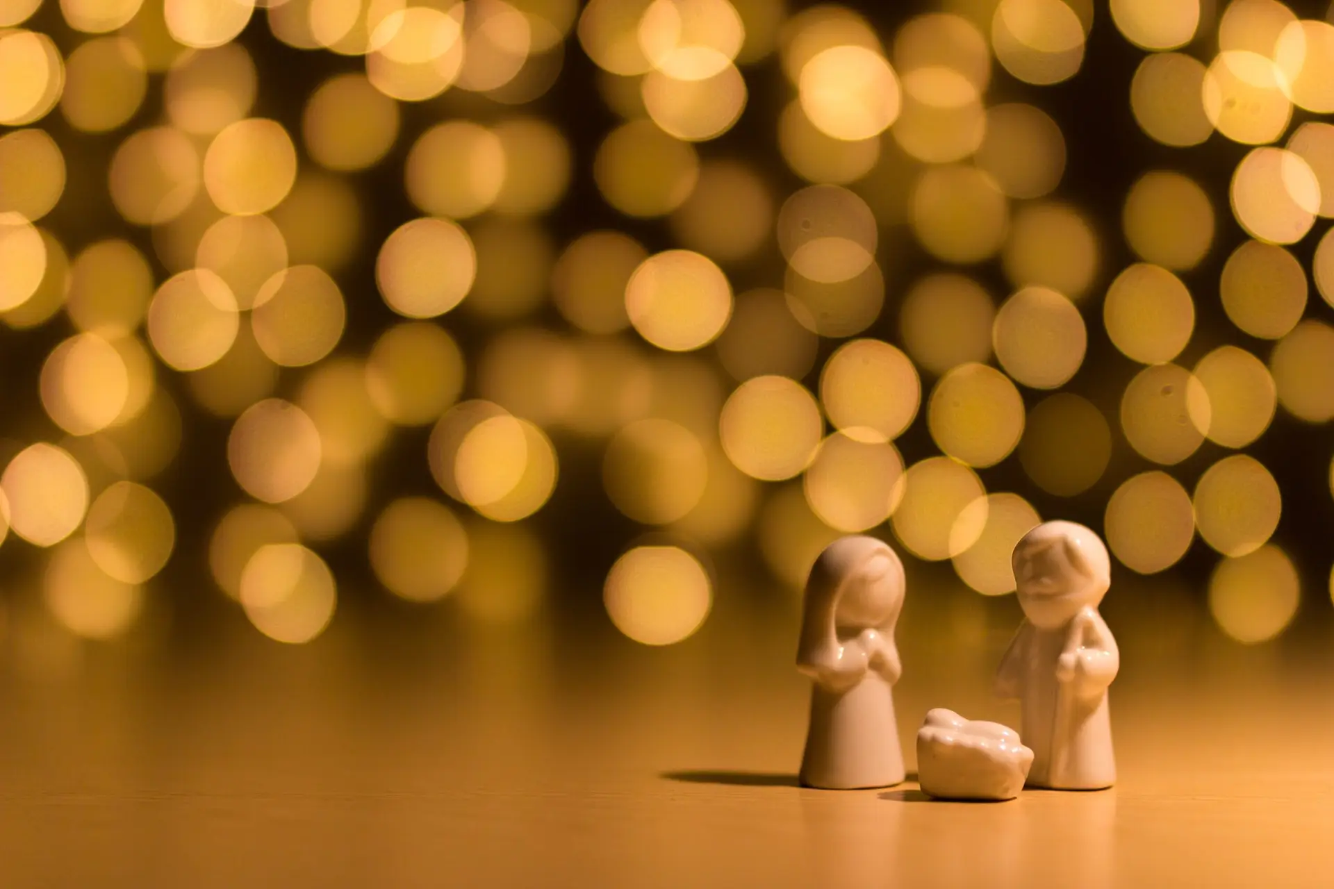 Shallow focus photo of Christmas Nativity figurine